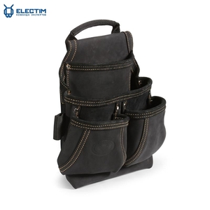 Сумка кожаная СК-4 поясная без ремня,  с 4 отделениями,  премиум-серия