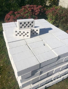 Кирпич силикатный  белый пустотелый Молодечно #1657509