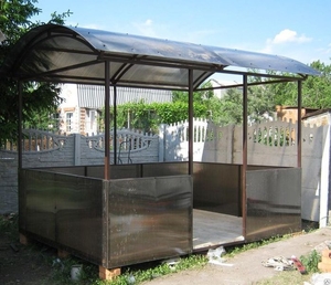 Беседки из металлокаркаса, поликорбаната. #1677604