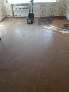 Ремонт деревянных полов,  снятие краски,  шлифовка #1680412