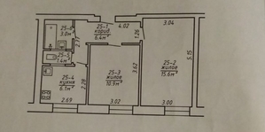 2 комнатная квартира в центре Бреста #1720846